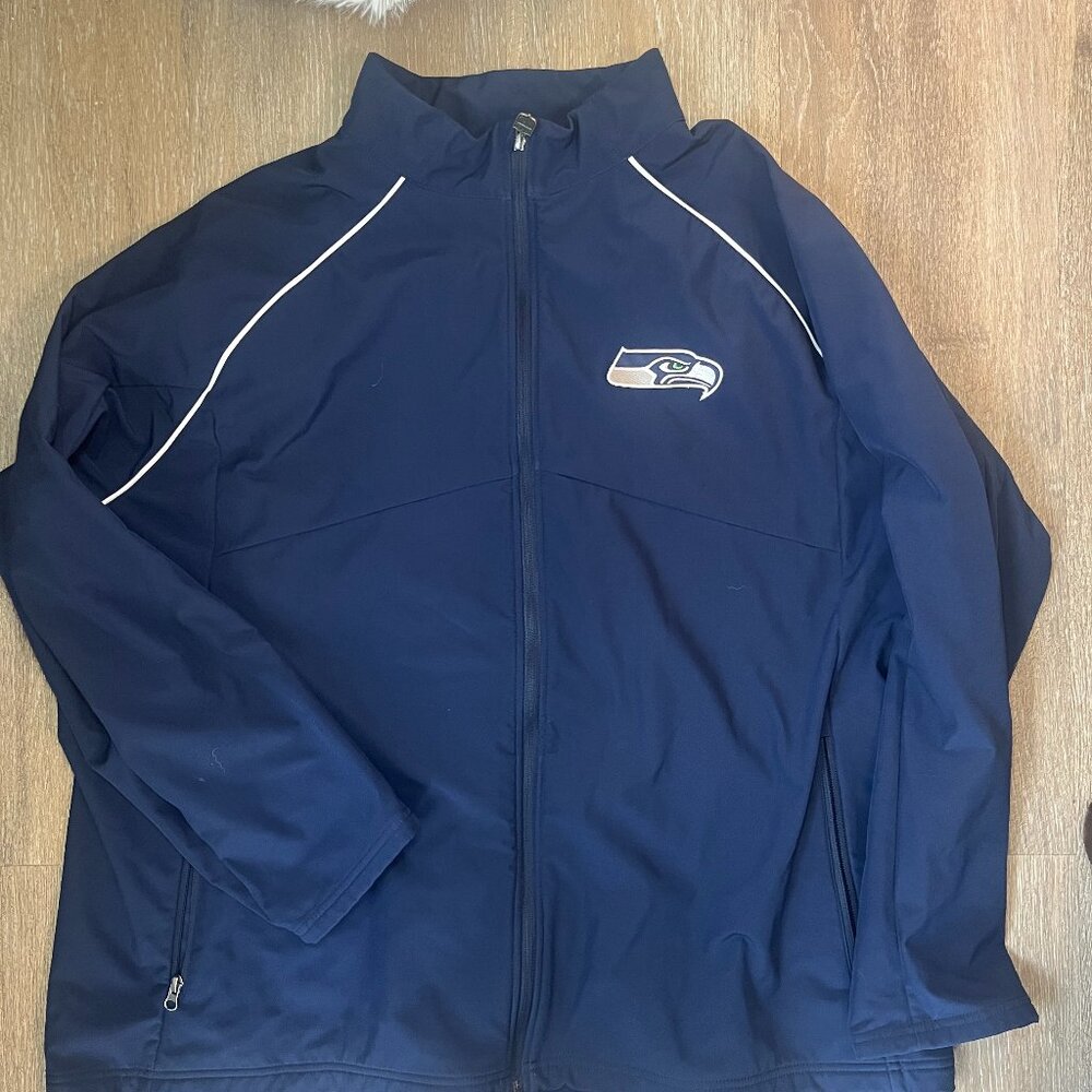 Seattle Seahawks Zip Jacket | NFL Outerwear | Vintage Sportswear